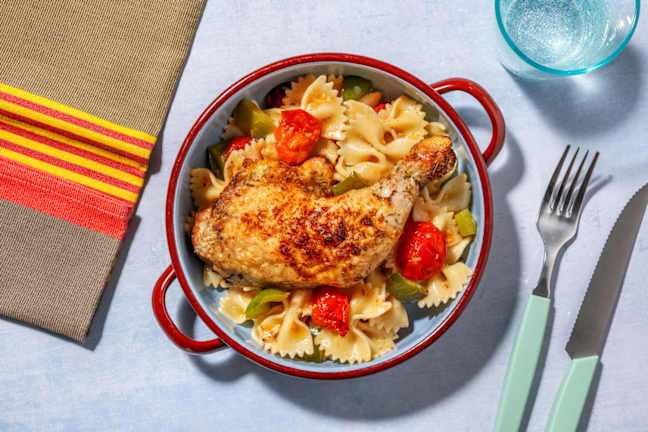 One tray : poulet rôti & tomates confites