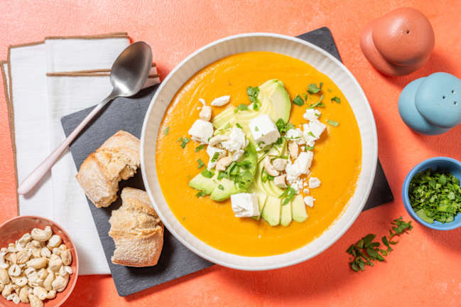 Soupe sud-américaine, avocat & patate douce