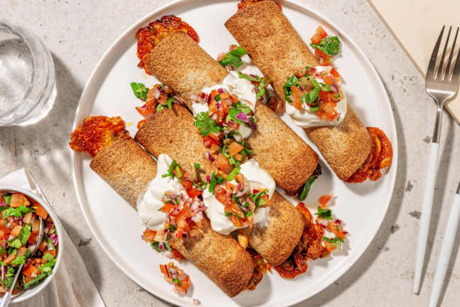 Taquito's met varkensgehakt en kaas