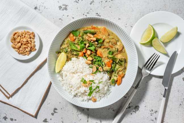 Curry Green Power au broccolini à la thaï