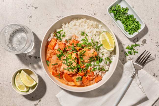 Curry rouge au poisson façon thaï