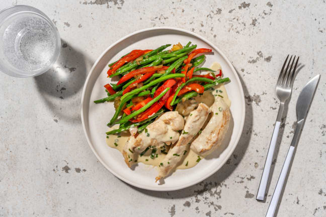 Filet de poulet & poêlée de légumes estivaux