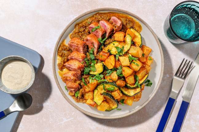 Canette & sauce sucrée-salée à la marocaine