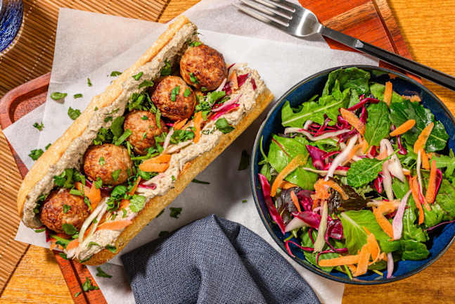Pork Meatball Bánh Mì Style Sub