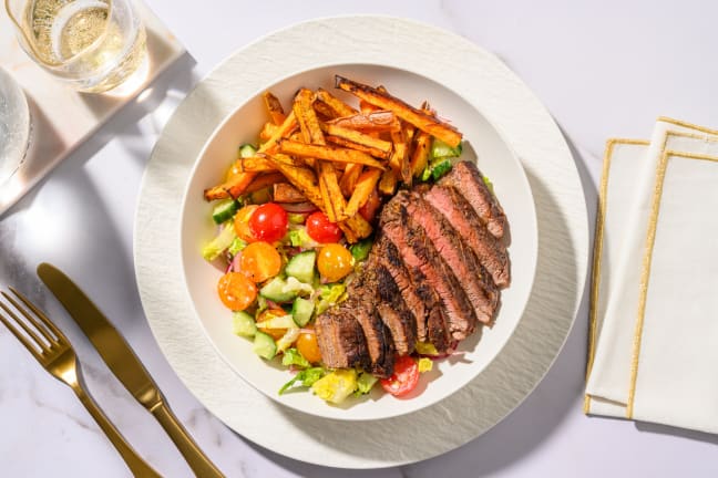 Greek Inspired 21 Day Aged Steak Salad