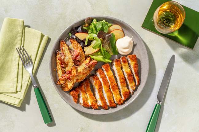Crumbed Pork & Parmesan-Bacon Wedges