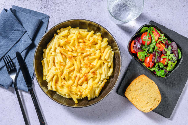Ultimate Triple Cheese Mac and Cheese