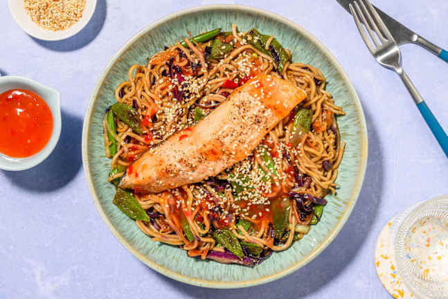 Sweet Chilli Salmon Noodle Bowl