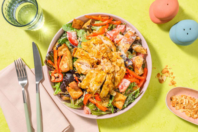 Curried Chicken and Roasted Pepper Salad
