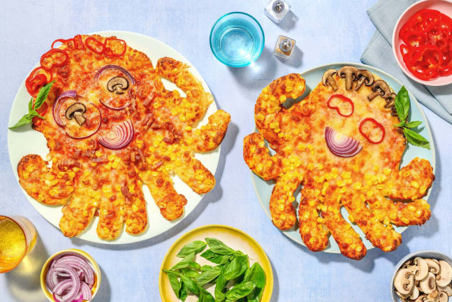 Pizza-Party mit Otto dem Oktopus