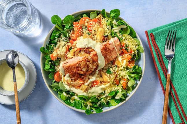 Zalm met kruidige couscous