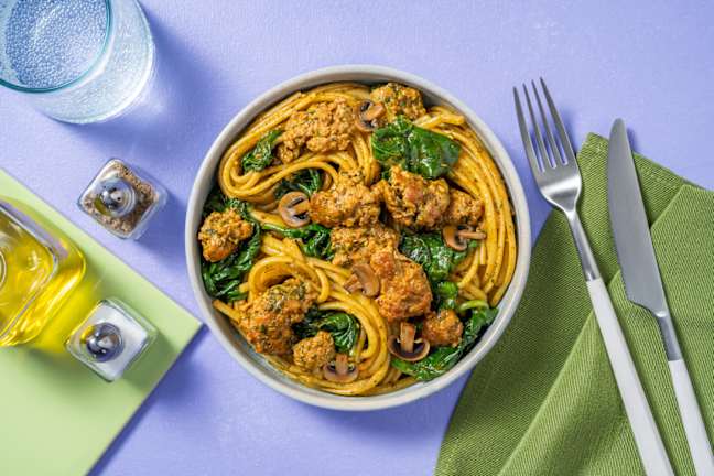 Speedy Sausage Linguine