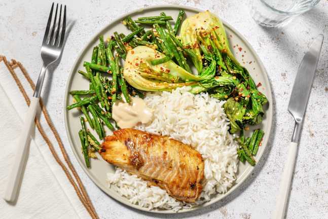 Limebakad vit fisk