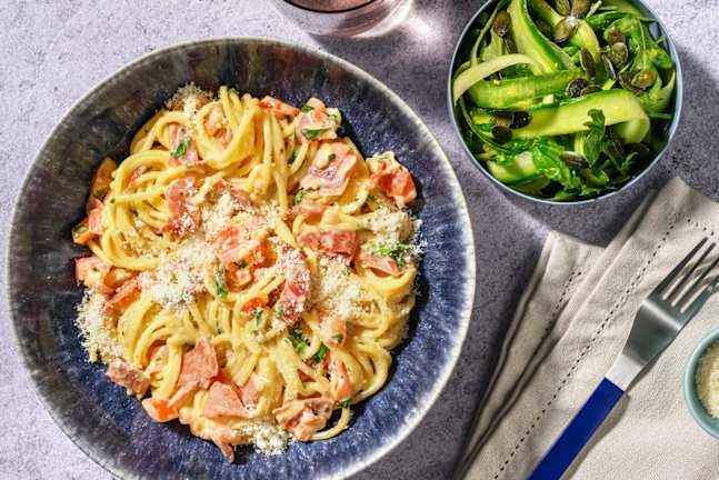 Kremet prosciuttopasta