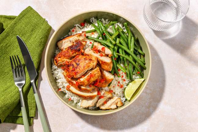 Pollo saltato allo zenzero e lime
