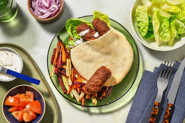 Fläskkoftas i pitabröd | Gör din egen