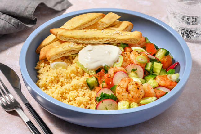 Middelhavskrydret fattoush-rejesalat
