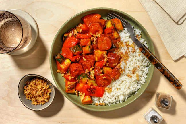 Spicy Vietnamese-Cajun Gumbo Inspired Sausage Stew