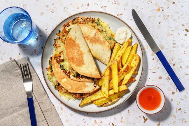 Chinese Pork Dumpling Style Quesadillas