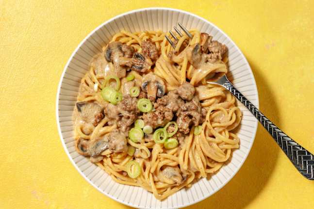 Hurtig oksekøds-misospaghetti