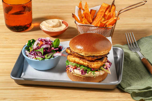 American Chicken & Slaw Burger
