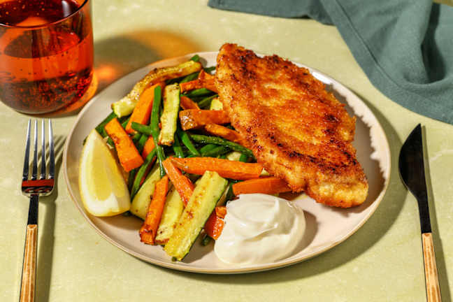 Crumbed Cheesy Chicken