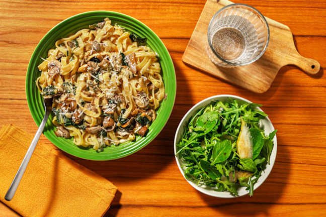 Creamy Mushroom & Truffle Fettuccine