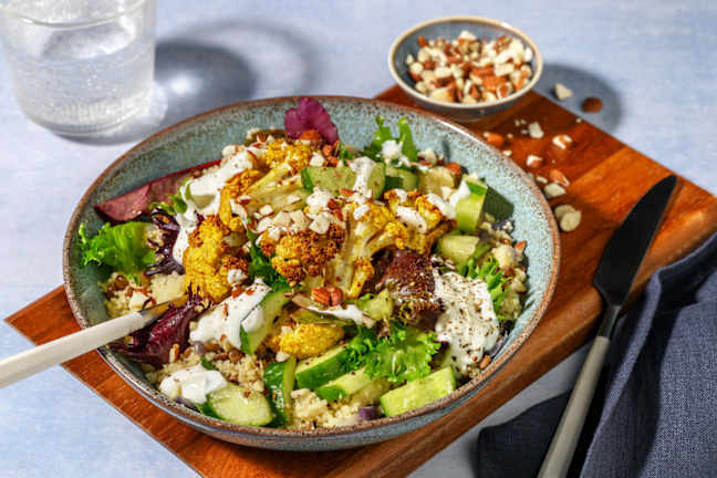 Roast Cauliflower & Lentil-Couscous Bowl