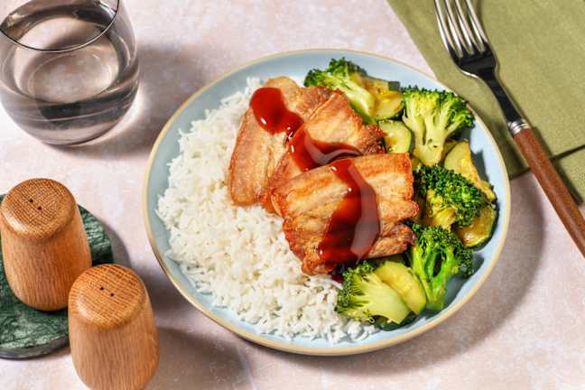 Roast Pork Belly Rice Bowl