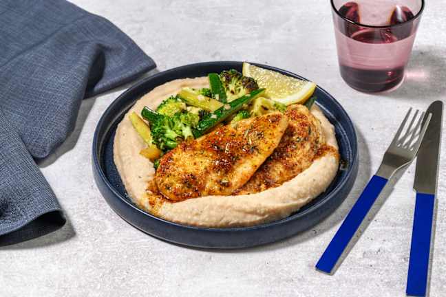 Brown Butter Chicken & White Bean Purée
