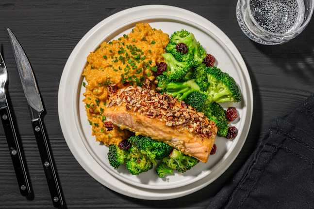 Pecan-Crusted Roasted Salmon