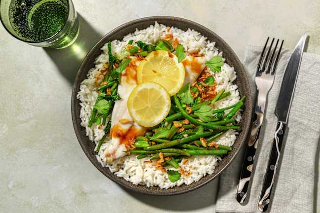 Chinese-Style Fish En Papillote & Jasmine Rice