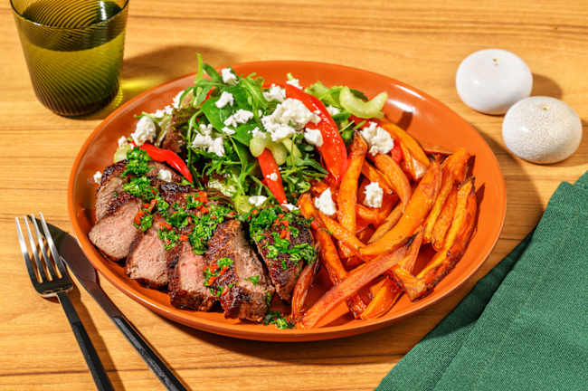 Beef Rump & Chimichurri Sauce