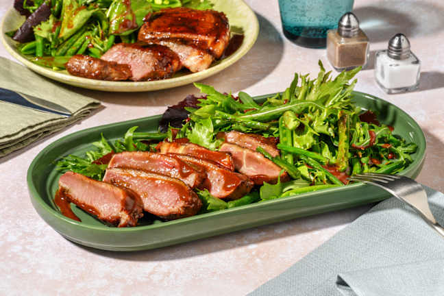 Miso-Glazed Beef Rump & Green Bean Salad