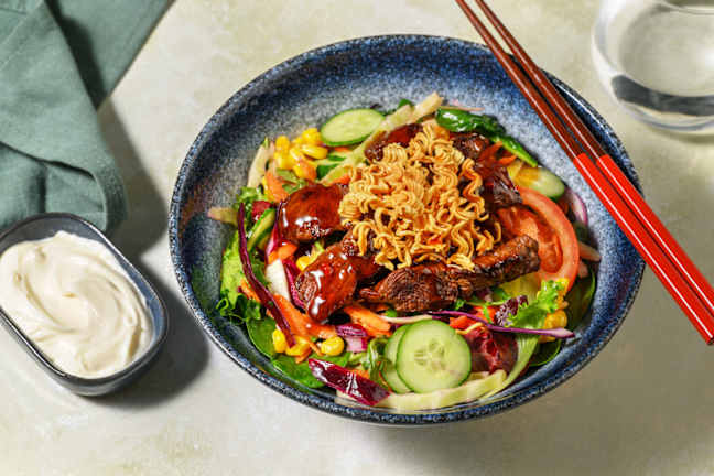 HelloHero: Sweet Chilli Beef & Salad