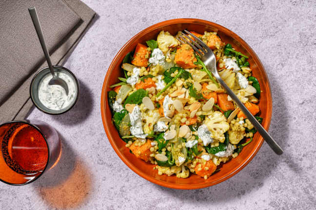 Roast Cauliflower & Pearl Couscous Bowl