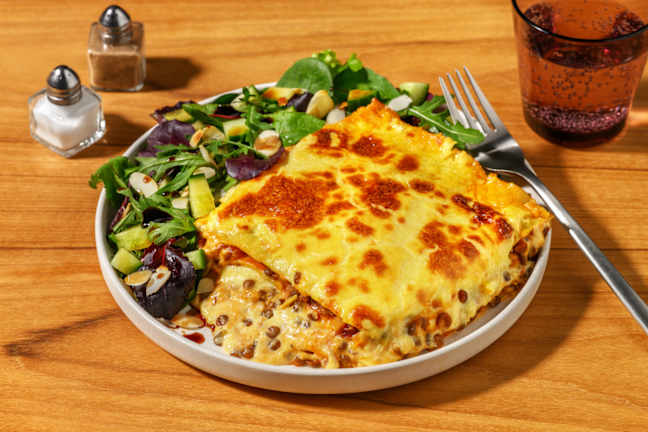 Lentil & Red Wine Ragu Lasagne