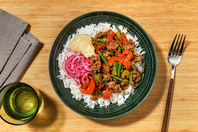 Quick Japanese-Style Beef & Veggie Bowl