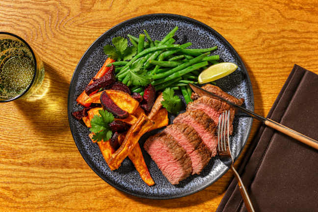 Jerk Beef Rump & Green Beans
