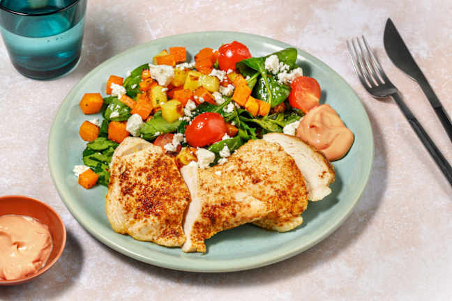 Peri-Peri Chicken & Roast Rainbow Veg Toss