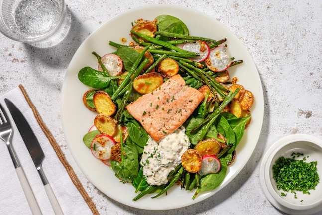 Smart Creamy Chive and Horseradish Salmon