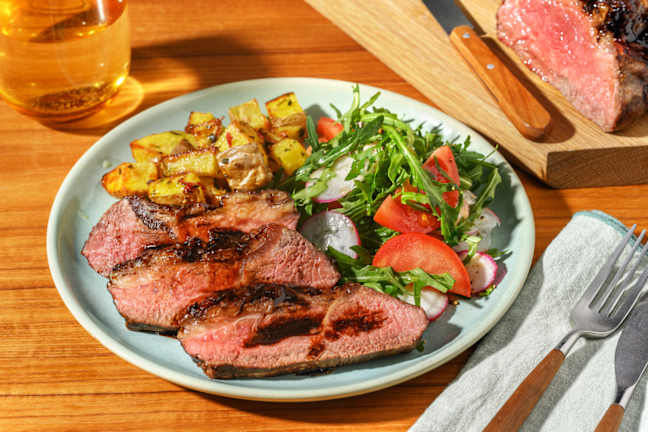 Balsamic-Glazed Lamb Rump & Tuscan Potatoes