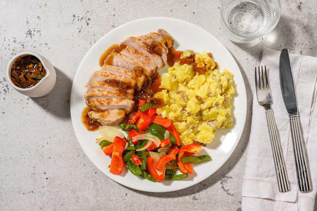Repas futé : Côtelettes de porc et poivrons