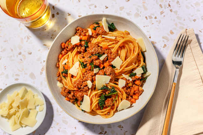 Express Lamb Ragu & Red Wine Spaghetti