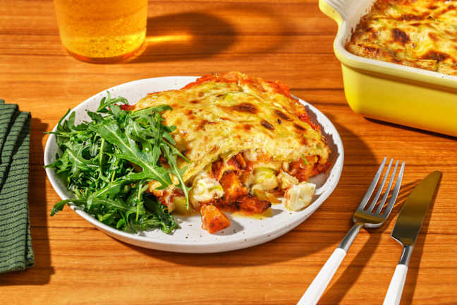 Roast Pumpkin & Creamy Feta Lasagne