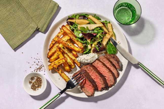 Seared Beef Rump & Pre-Prepped Fries