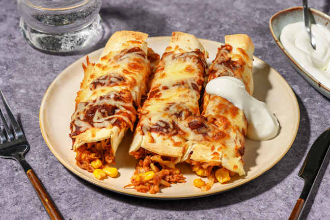 Tex-Mex Pulled Pork Enchiladas