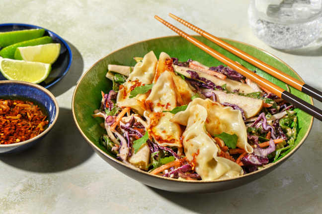 Veggie Gyozas & Homemade Crispy Chilli Oil