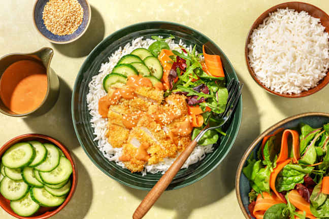 Crumbed Sweet Soy Pork Bento Bar