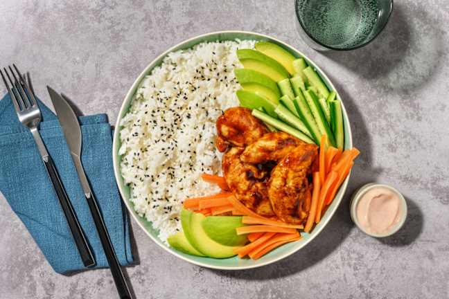 Sweet Soy Chicken & Avocado Rice Bowl